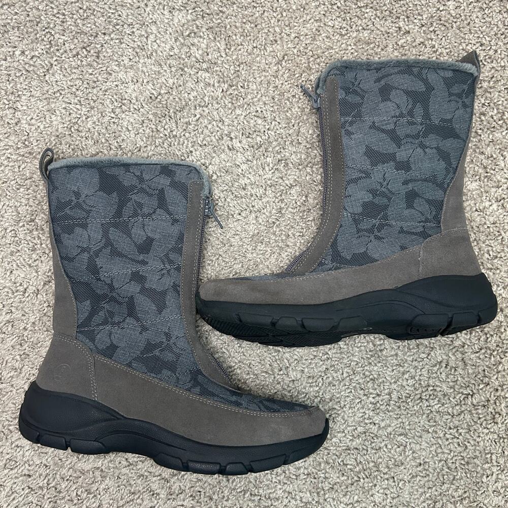 Lands End Faux Fur Thermolite Boots Womens size 6.5